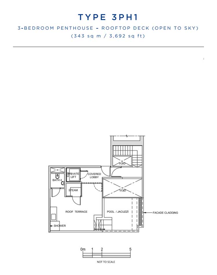 South Beach Residences 3 Bedroom Floorplan | Singapore Luxury Condominium for Sale